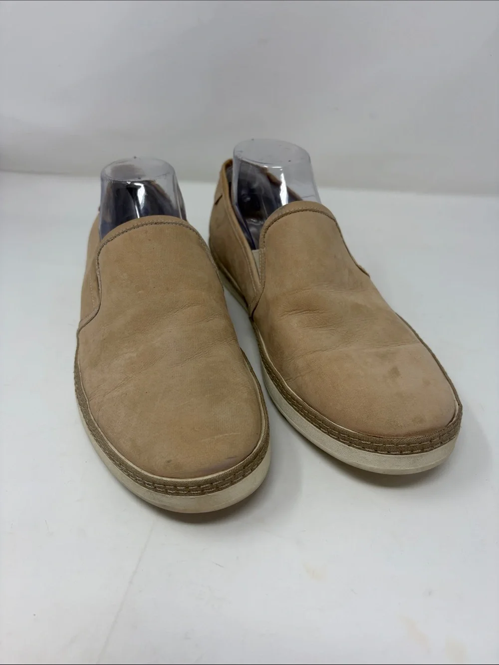 Donald J. Pliner Tan Suede Slip-On Casual Sneakers Men’s Size 9.5